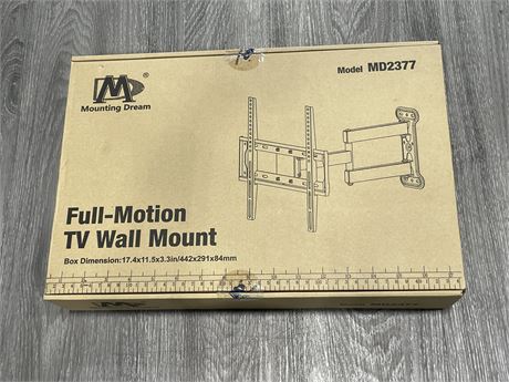 NEW OPEN BOX MOUNTING DREAM - FULL MOTION TV WALL MOUNT