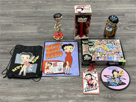 LOT OF BETTY BOOP COLLECTABLES