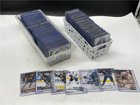 ~250 CANUCKS NHL CARDS