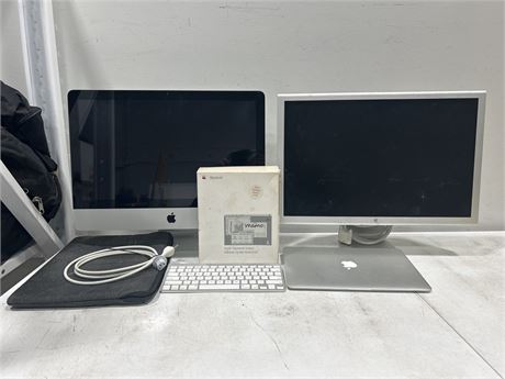 APPLE LOT - 2 MONITORS, LAPTOP + OTHERS - ALL UNTESTED/AS IS