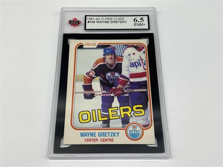 KSA 6.5 1981/82 WAYNE GRETZKY O-PEE-CHEE NHL CARD