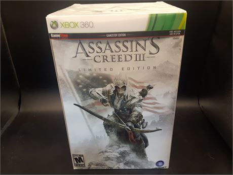 ASSASSINS CREED 3 - COLLECTORS EDITION - VERY GOOD CONDITION - XBOX 360
