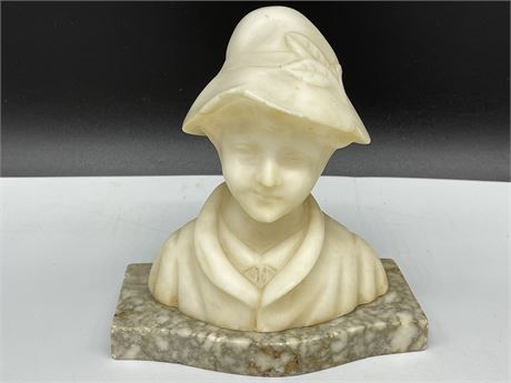 ANTIQUE MARBLE SCULPTURE (5.5” TALL)