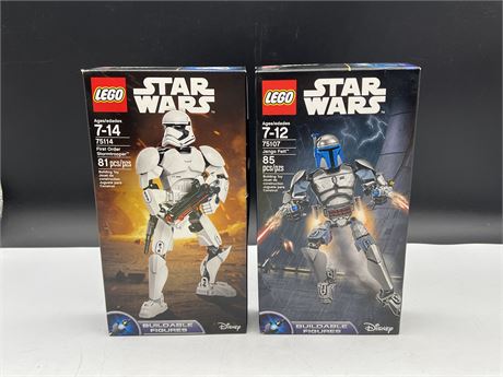 2 SEALED LEGO STARWARS FIGURES - 81 & 85PCS