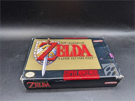 ZELDA LINK TO THE PAST - WITH BOX / MAP / INSERTS - SNES