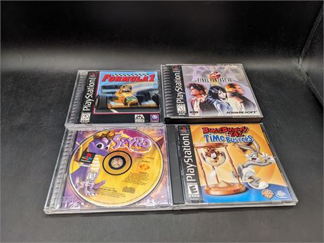 COLLECTION OF PS ONE GAMES - VERY GOOD CONDITION