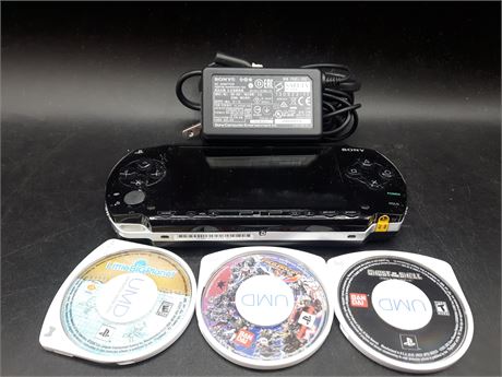 PSP CONSOLE WITH GAMES - VERY GOOD CONDITION