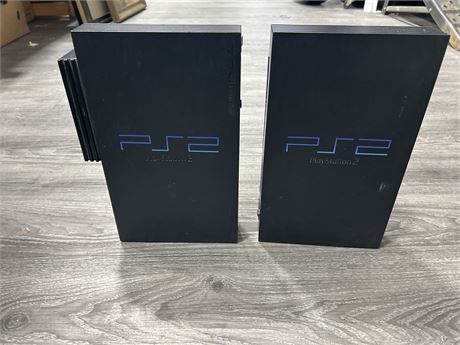 2 PLAYSTATION 2 CONSOLES - UNTESTED/AS IS