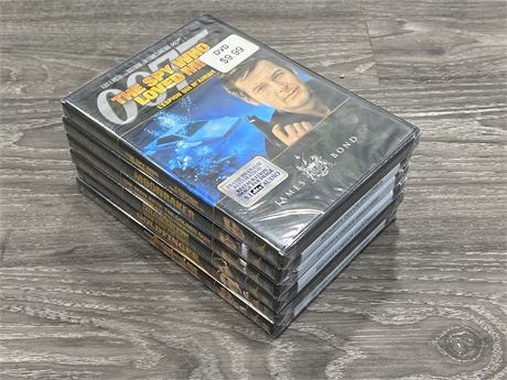 6 SEALED JAMES BOND DVDS