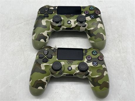 2 CAMO PS4 CONTROLLER UNTESTED