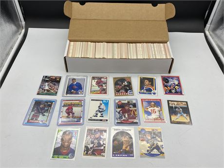 ~800 SPORT CARDS MOSTLY 90s (Mostly nhl & mlb) INCLUDES ROOKIES & STARS