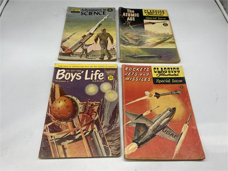 (4) 1950s CLASSICS ILLUSTRATED SPECIAL ISSUES