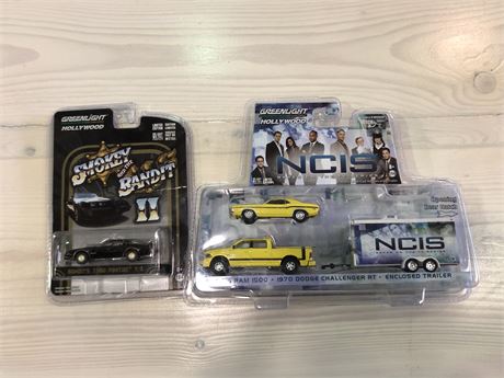 2 NEW GREENLIGHT NCIS\SMOKEY N BANDIT 2 LIMITED EDITION COLLECTABLES