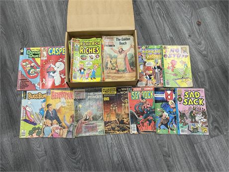 LARGE LOT OF COMICS MOST ARE VINTAGE