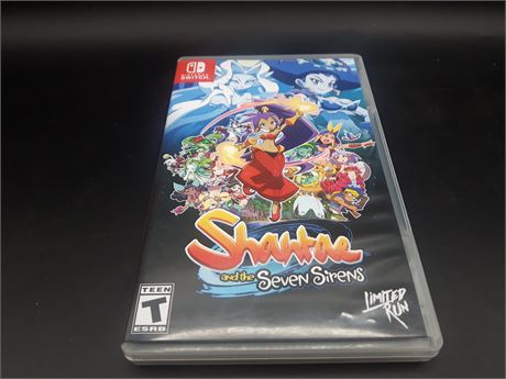 RARE - SHANTAE & SEVEN SIRENS - EXCELLENT CONDITION - SWITCH