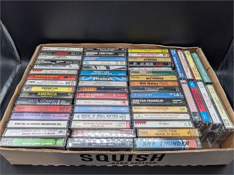 56 CASSETTE TAPES - VERY GOOD CONDITION