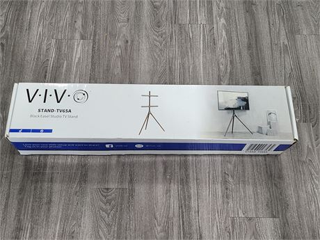 VIVO BLACK EASEL TV STAND FITS UP TO 65"