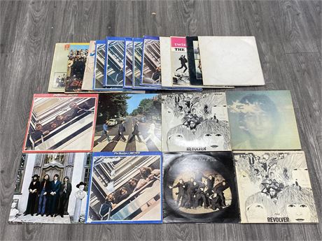 21 BEATLES RECORDS - VG (slightly scratched/scratched)