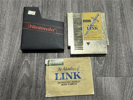 ZELDA 2 THE ADVENTURE OF LINK NES W/MANUAL