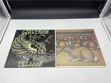 2 MISC RECORDS (GRYPHON IS A BRITISH IMPORT) - NEAR MINT (NM)