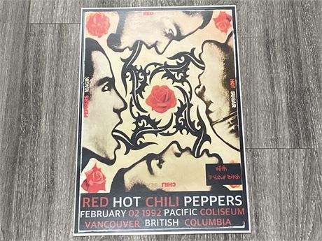 RED HOT CHILI PEPPERS POSTER (12”X18”)