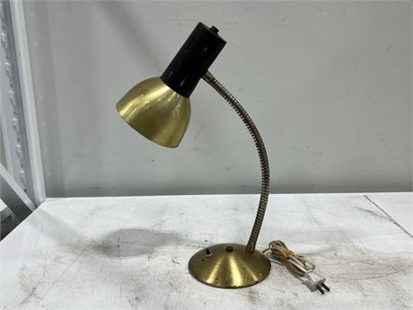 VINTAGE GOOSENECK LAMP (18” tall)