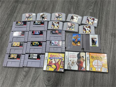 LOT OF SPORTS GSME CARTRIDGES (WORKING)