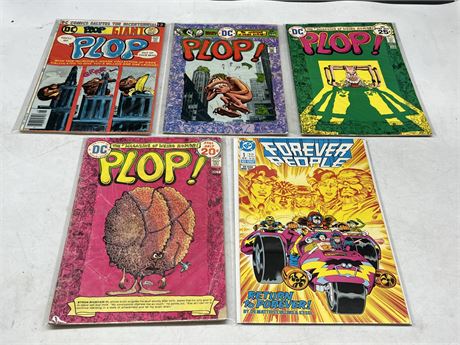 4 PLOP COMICS & FOREVER PEOPLE #1