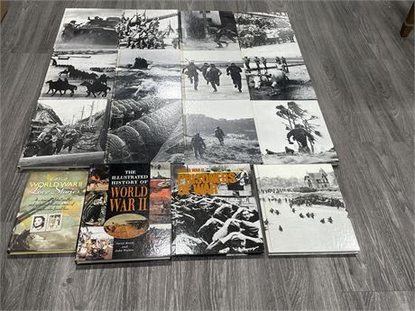 LOT OF WORLD WAR II HARDCOVER BOOKS