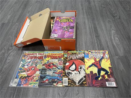 BOX OF 35 MISC SPIDER-MAN COMICS