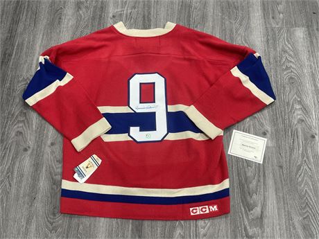 SIGNED MAURICE RICHARD MONTREAL CANADIANS JERSEY W/COA - JERSEY STILL HAS TAGS