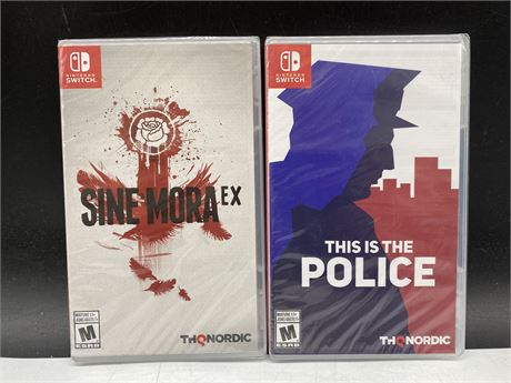 SEALED NINTENDO SWITCH THIS IS THE POLICE & SINE MORA EX