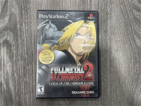 FULL METAL ALCHEMIST 2 - PS2 - EXCELLENT CONDITION W/ INSTRUCTIONS