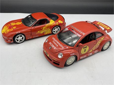 ERH RACING CHAMPIONS 1994 RX-7 / BURAGO 1999 VW NEW BETTLE
