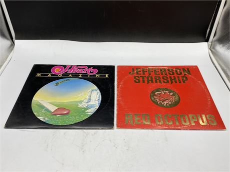 2 MISC RECORDS - JEFFERSON STARSHIP & HEART - VG+