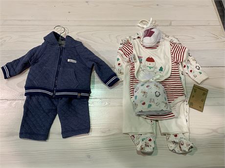 2 (NEW) BABY OUTFITS (0-3 months old & 3-6 months old)
