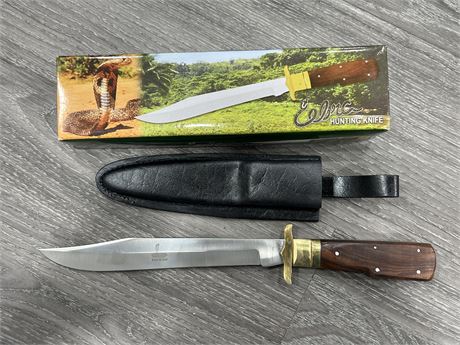 NEW COBRA COLLAPSABLE HUNTING KNIFE W/SHEATH (12” long)