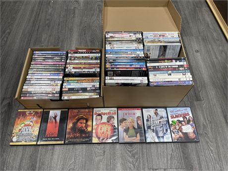 120+ ASSORTED DVD’S - CONDITION VARIES MOST EXCELLENT