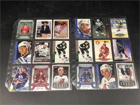 18 ROOKIE CARDS