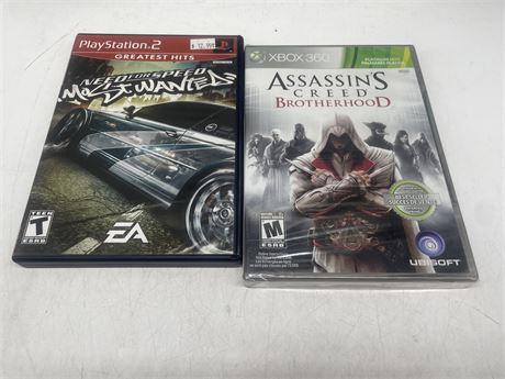 2 VIDEO GAMES 1 SEALED