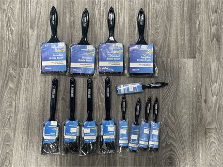 13 NEW GENERAL PAINT BRUSHES (30,63 & 100mm)