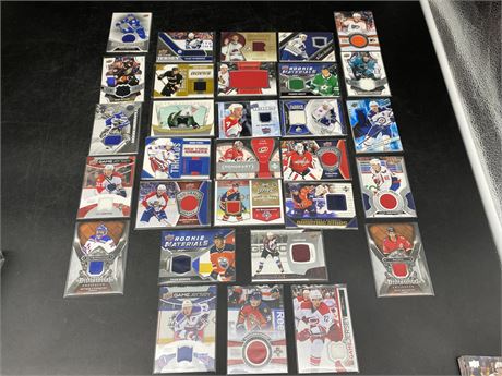 30 UPPERDECK NHL JERSEY CARDS