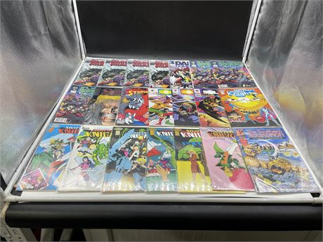 21 ASSORTED COMICS (SOME DUPLICATES) INCL: SOUTHERN KNIGHTS, CYBER FORCE, ETC