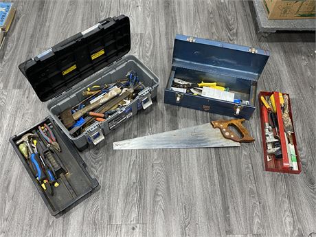 2 TOOL BOXES FULL OF MISC TOOLS