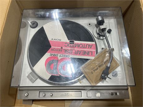 SONY PS-T25 TURNTABLE W/OG BOX - WORKING