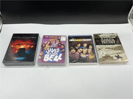 4 SEALED DVD SETS / SERIES