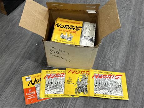VINTAGE NORRIS CARTOON BOOKS FROM THE VANCOUVER SUN