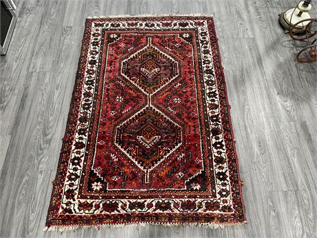 AUTHENTIC HAND KNOTTED PERSIAN CARPET MADE IN IRAN (44”x66”)