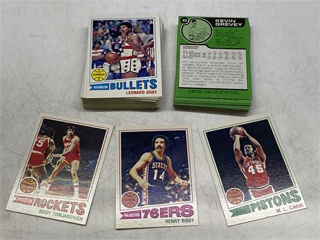 LOT OF 60 1977 TOPPS NBA CARDS MINT