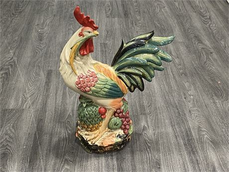 LARGE 25” WELL DECORATED ROOSTER